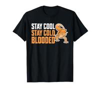 Stay Cool Stay Cold Blooded Funny Leopard Gecko Reptile T-Shirt