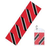 Stay cool with Trinidad and Tobago flag cold exercise towel - ultra-soft cooling towel for refreshing comfort