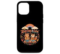 STAY COSY AND CALM CUTE HIPPIE ANIMALS Case for iPhone 12/12 Pro