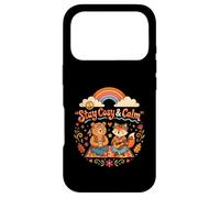 STAY COSY AND CALM CUTE HIPPIE ANIMALS Case for iPhone 17 Pro