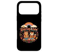 STAY COSY AND CALM CUTE HIPPIE ANIMALS Case for iPhone 17 Pro Max