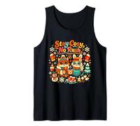 Stay Cosy NO Rush Cute Winter Animals Tank Top