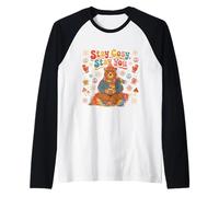 Stay Cosy Stay You Cute Hippie Bear Raglan Baseball Tee
