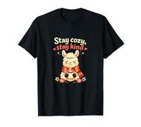 Stay Cozy Stay Kind Llama Cocoa Chill Vibes T-Shirt