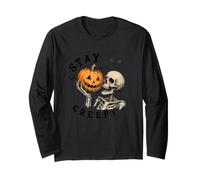 Stay Creepy - Trending - Halloween - Skeleton Long Sleeve T-Shirt