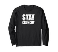 Stay Crunchy Organic Mindful Natural Living Vibes Worn Long Sleeve T-Shirt