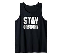 Stay Crunchy Organic Mindful Natural Living Vibes Worn Tank Top