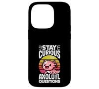 Stay Curious Axolotl Questions Case for iPhone 14 Pro