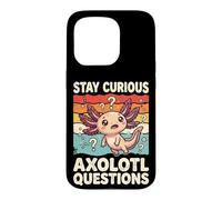 Stay Curious Axolotl Questions Case for iPhone 15 Pro