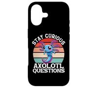 Stay Curious Axolotl Questions Case for iPhone 17