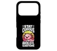 Stay Curious Axolotl Questions Case for iPhone 17 Pro