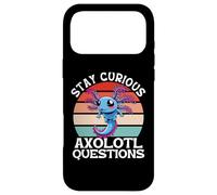 Stay Curious Axolotl Questions Case for iPhone 17 Pro Max