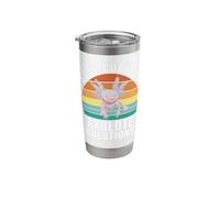 Stay Curious Axolotl Questions Fun Retro Stainless Steel Insulated Tumbler