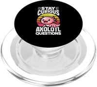 Stay Curious Axolotl Questions PopSockets PopGrip for MagSafe