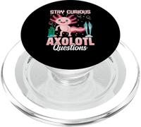 Stay Curious Axolotl Questions PopSockets PopGrip for MagSafe