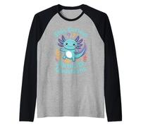 Stay Curious Axolotl Questions Raglan Baseball Tee