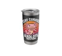 Stay Curious Axolotl Questions Stainless Steel Insulated Tumbler