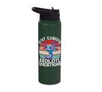 Stay Curious Axolotl Questions Stainless Steel Insulated Water Bottle