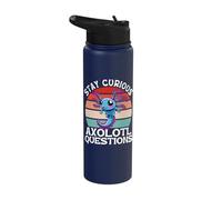 Stay Curious Axolotl Questions Stainless Steel Insulated Water Bottle