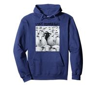 Stay Different Be Unique Sheep Graphic with a Black Sheep Pullover Hoodie