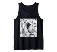 Stay Different Be Unique Sheep Graphic with a Black Sheep Tank Top