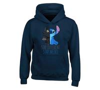 Stay Different Stay Weird Stitch Hoodie - Funny Gift for Stitch Lover Boys Girls Cartoon Birthday Present Kids Adults Unisex Hoodie Top(4XL, Navy)