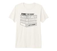 Stay Diggin' Keep Spinnin Vinyl Junkie Music Record Crate Premium T-Shirt