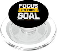 Stay Driven Focus On Your Goal Positive Mindset Graphic PopSockets PopGrip for MagSafe