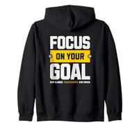 Stay Driven Focus On Your Goal Positive Mindset Graphic Zip Hoodie