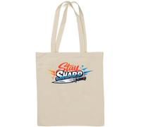 Stay Focused and Always Sharp Natural Cotton Tote Bag White