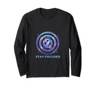 Stay Focused Target Ribbon Awareness Discipline Design Long Sleeve T-Shirt