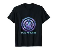 Stay Focused Target Ribbon Awareness Discipline Design T-Shirt