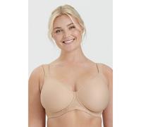 Miss Mary of Sweden Cooling T-Shirt Bra for Women - Underwired Bra for Hot Flushes, Moisture Wicking Full Coverage, Padded Adjustable Straps, Plus Size Beige