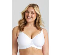 Miss Mary of Sweden Stay Fresh Tshirt Bra for Women - Seamless Underwire, Full Coverage, Supportive and Comfortable Fit 40E White