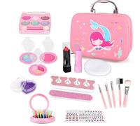 STAY GENT Kids Makeup Sets for Girls, Cosmetic Make Up Kit with Beauty Cosmetic Bag, Kids Washable Play Makeup Non Toxic Toys Gifts for Little Princess Birthday Christmas Party Children