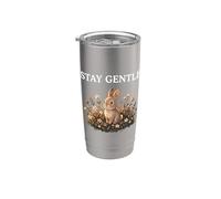 Stay Gentle Bunny Cottagecore Wildflower Meadow Stainless Steel Insulated Tumbler