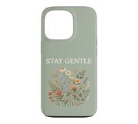 Stay Gentle Wildflower Cottagecore Calm Nature Floral Case for iPhone 13 Pro