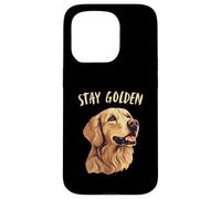 Stay Golden Golden Retriever Dog Lover Art Labrador Owners Case for iPhone 15 Pro