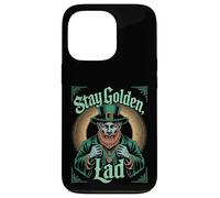 Stay Golden Lad Vintage Leprechaun St Patricks Day Irish Case for iPhone 13 Pro
