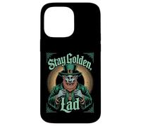 Stay Golden Lad Vintage Leprechaun St Patricks Day Irish Case for iPhone 14 Pro Max