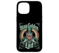 Stay Golden Lad Vintage Leprechaun St Patricks Day Irish Case for iPhone 15