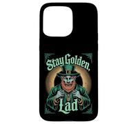 Stay Golden Lad Vintage Leprechaun St Patricks Day Irish Case for iPhone 15 Pro Max