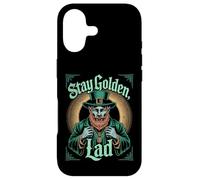 Stay Golden Lad Vintage Leprechaun St Patricks Day Irish Case for iPhone 17