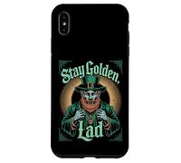 Stay Golden Lad Vintage Leprechaun St Patricks Day Irish Case for iPhone XS Max