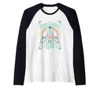 Stay Golden Lad Vintage Leprechaun St Patricks Day Irish Raglan Baseball Tee