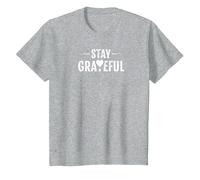 Stay Grateful Inspirational Quote T-Shirt, Youth, Heather Grey, 2T