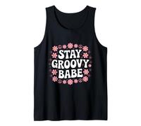 Stay Groovy Babe Retro Vintage 70s Hippie Aesthetic Tank Top