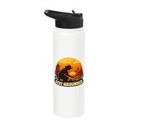 Stay Grounded Gardening Nature Lover Sunset Silhouette Stainless Steel Insulated Water Bottle