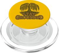 Stay Grounded Weeping Willow Tree Nature Quote Design PopSockets PopGrip for MagSafe