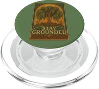 Stay Grounded Weeping Willow Tree Nature Quote Design PopSockets PopGrip for MagSafe